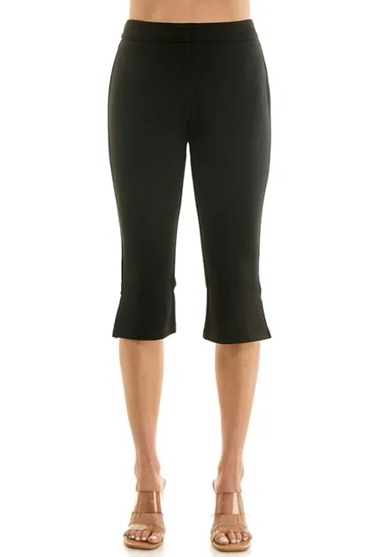 Black Ponte Capri Pants — black pants & trousers from Pieces of a Dream