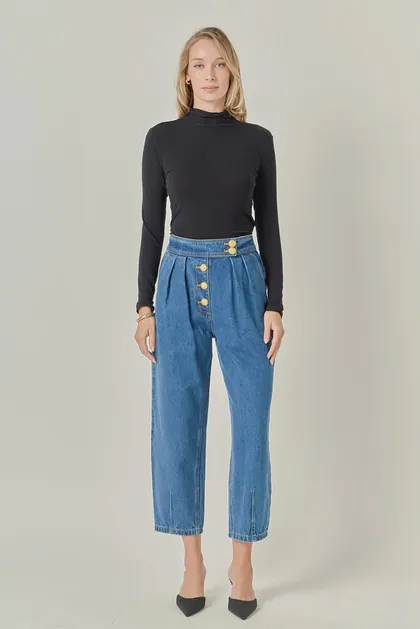 Cropped Denim Trousers — denim jeans & denim from Pieces of a Dream