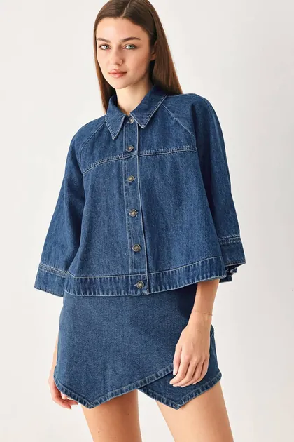 Everyday Swing Denim Jacket — denim outerwear & jackets from Pieces of a Dream