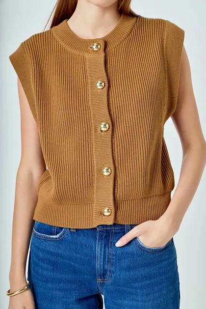 Sleeveless Camel Top — camel tops & blouses from Pieces of a Dream