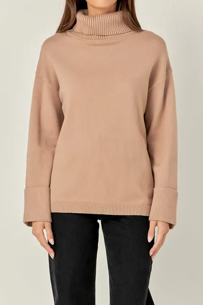 Turtle Neck Sweater — black sweaters & knits from Pieces of a Dream