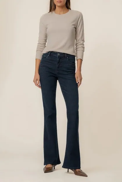 Euro Wash High-Rise Flare Leg Jeans — denim jeans & denim from Pieces of a Dream