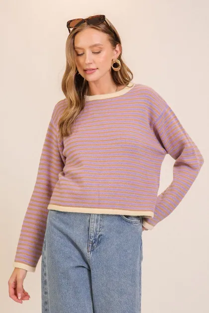 Soft Striped Knit Sweater — sweaters & knits from Pieces of a Dream