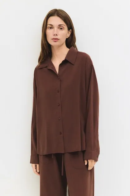 Chic Ellis Top — brown tops & blouses from Pieces of a Dream
