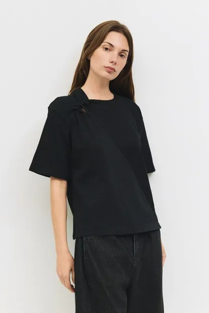 Classic Black Tee — black tops & blouses from Pieces of a Dream