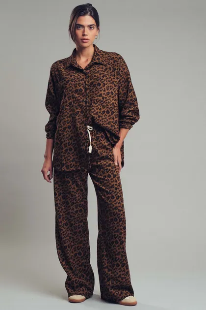 Wild Luxe Leopard Set — brown pants & trousers from Pieces of a Dream